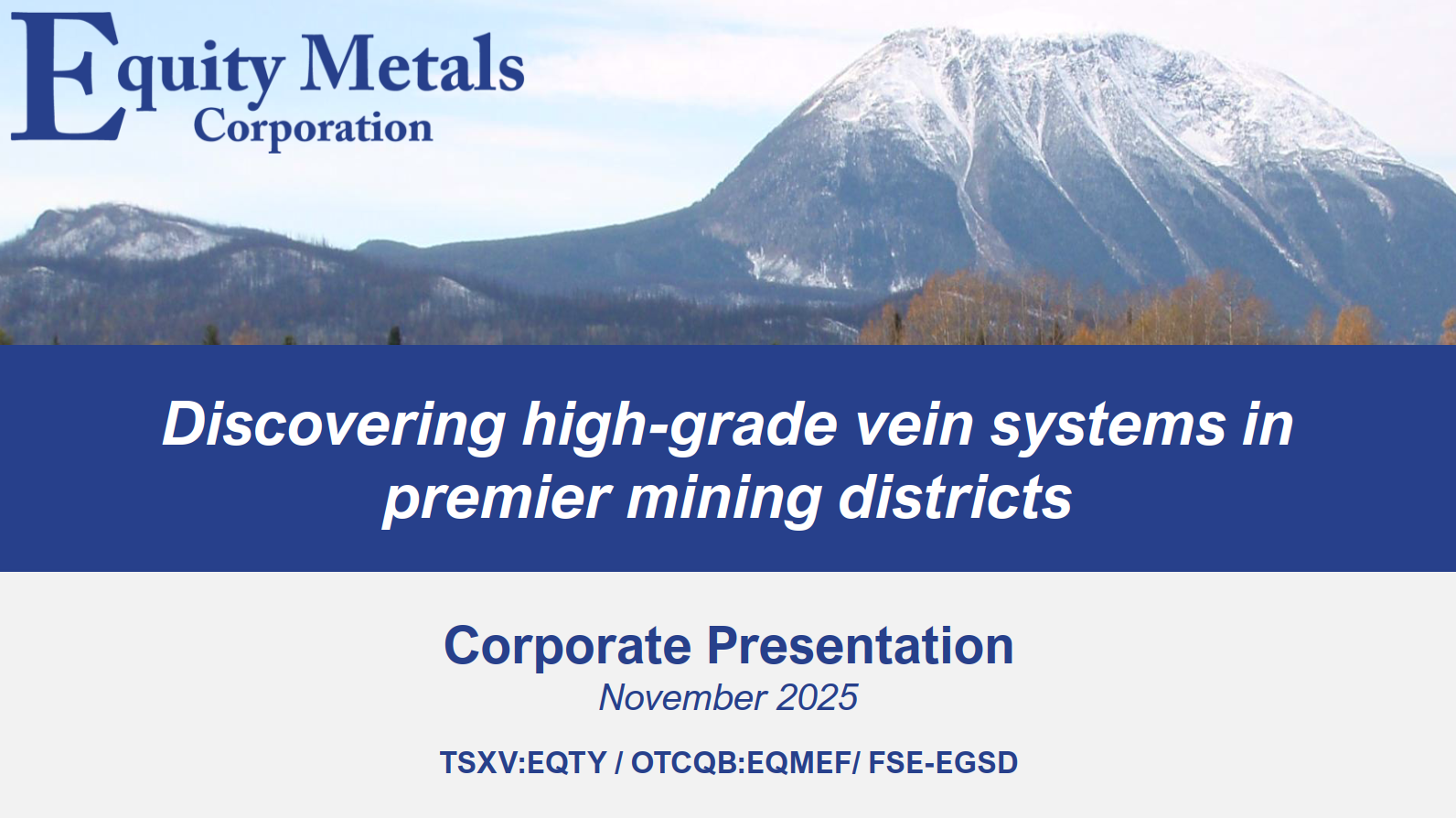 Corporate Presentation - November 2025