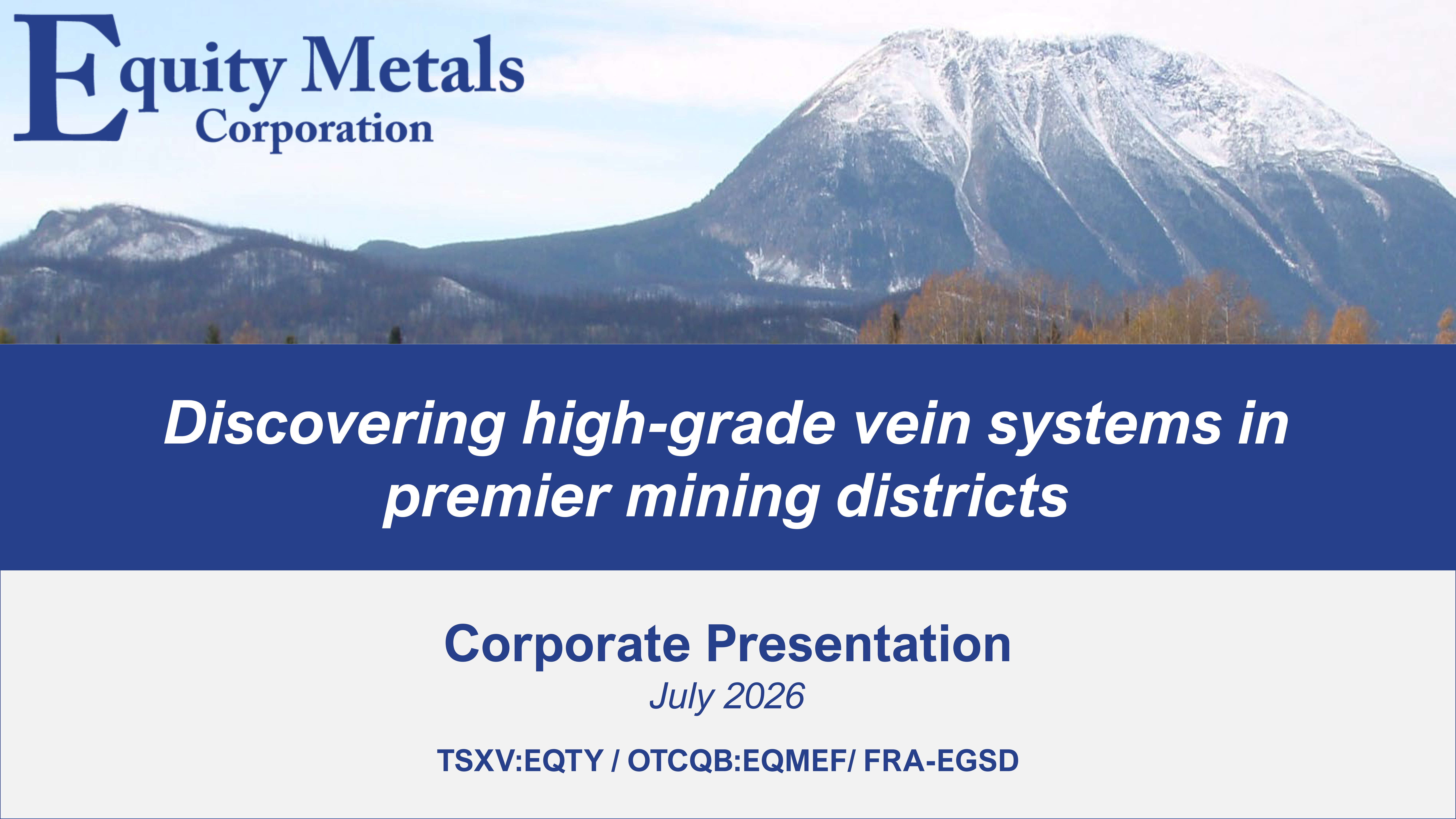 Corporate Presentation - July 2026
